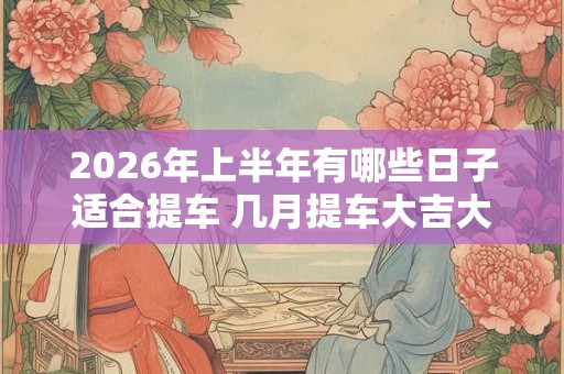 2026年上半年有哪些日子适合提车 几月提车大吉大利