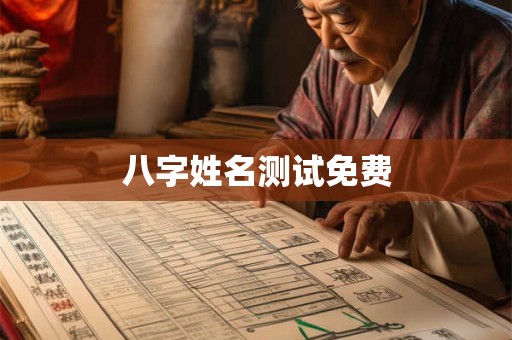八字姓名测试免费