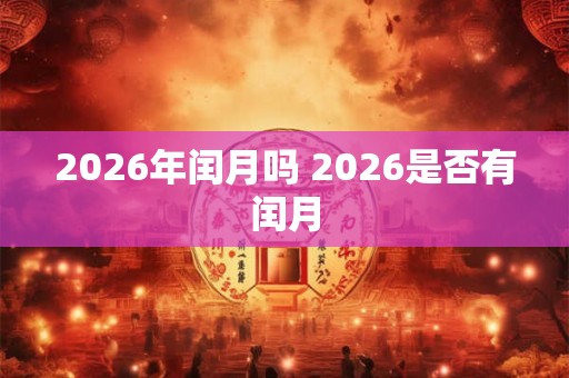 2026年闰月吗 2026是否有闰月