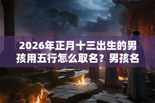 2026年正月十三出生的男孩用五行怎么取名？男孩名字推荐