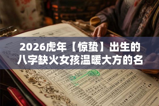 2026虎年【惊蛰】出生的八字缺火女孩温暖大方的名字介绍