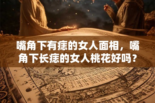 嘴角下有痣的女人面相，嘴角下长痣的女人桃花好吗？