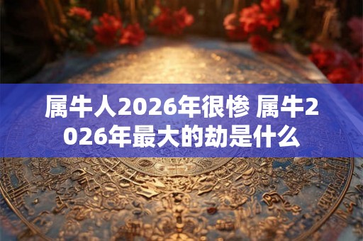 属牛人2026年很惨 属牛2026年最大的劫是什么