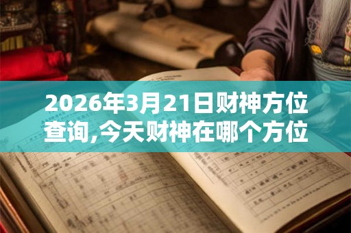 2026年3月21日财神方位查询,今天财神在哪个方位