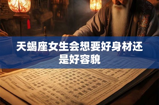 天蝎座女生会想要好身材还是好容貌