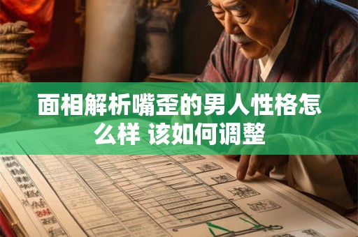 面相解析嘴歪的男人性格怎么样 该如何调整