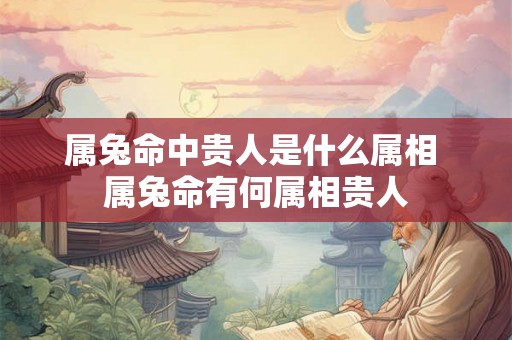 属兔命中贵人是什么属相 属兔命有何属相贵人