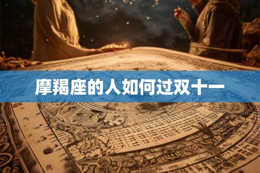 摩羯座的人如何过双十一 摩羯座的人如何过双十一