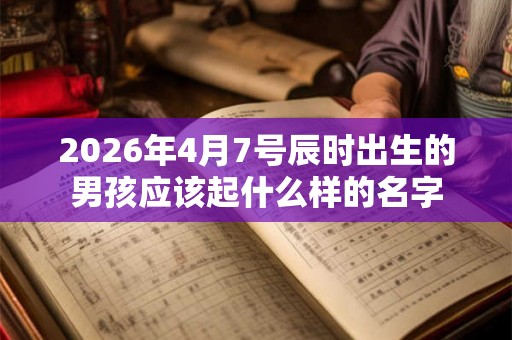 2026年4月7号辰时出生的男孩应该起什么样的名字