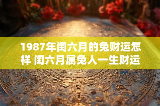 1987年闰六月的兔财运怎样 闰六月属兔人一生财运状况