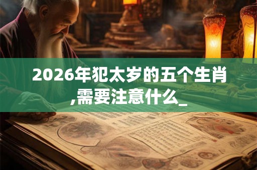 2026年犯太岁的五个生肖,需要注意什么_