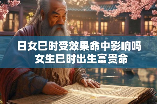 日女巳时受效果命中影响吗  女生巳时出生富贵命