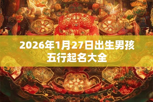 2026年1月27日出生男孩五行起名大全