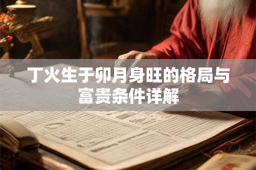 丁火生于卯月身旺的格局与富贵条件详解