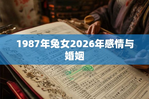 1987年兔女2026年感情与婚姻
