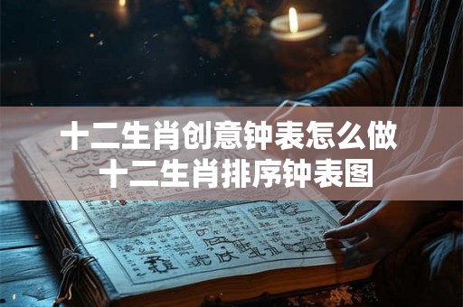 十二生肖创意钟表怎么做  十二生肖排序钟表图