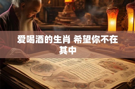 爱喝酒的生肖 希望你不在其中