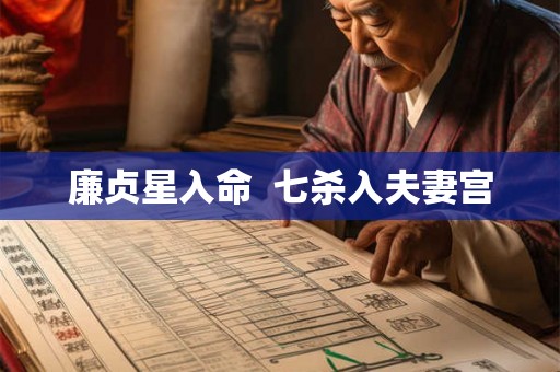 廉贞星入命 七杀入夫妻宫 廉贞星入命 七杀入夫妻宫