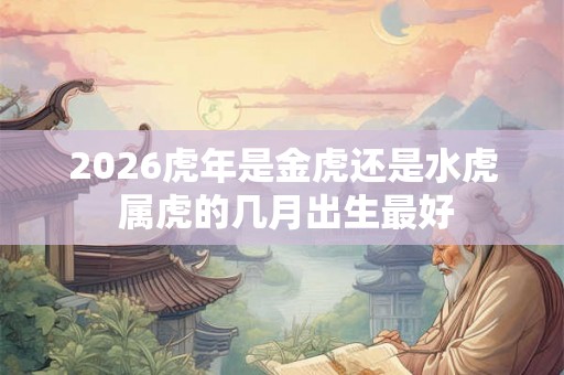 2026虎年是金虎还是水虎 属虎的几月出生最好