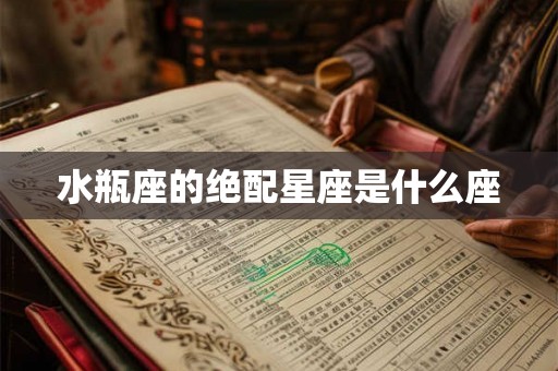水瓶座的绝配星座是什么座