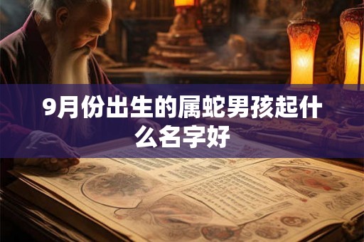 9月份出生的属蛇男孩起什么名字好 9月份出生的属蛇男孩起什么名字好