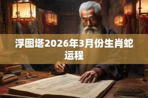 浮图塔2026年3月份生肖蛇运程