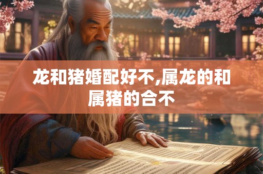 龙和猪婚配好不,属龙的和属猪的合不 龙和猪婚配好不,属龙的和属猪的合不