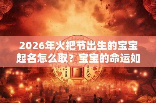 2026年火把节出生的宝宝起名怎么取？宝宝的命运如何？