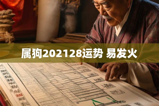 属狗202128运势 易发火