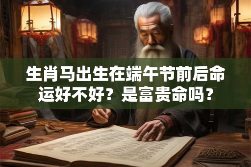 生肖马出生在端午节前后命运好不好？是富贵命吗？