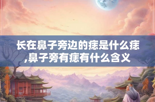长在鼻子旁边的痣是什么痣,鼻子旁有痣有什么含义