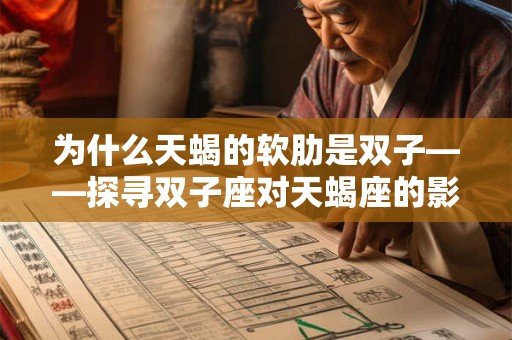 为什么天蝎的软肋是双子——探寻双子座对天蝎座的影响 为什么天蝎的软肋是双子——探寻双子座对天蝎座的影响