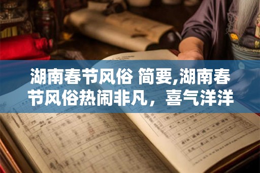 湖南春节风俗 简要,湖南春节风俗热闹非凡,喜气洋洋 湖南春节风俗 简要,湖南春节风俗热闹非凡,喜气洋洋