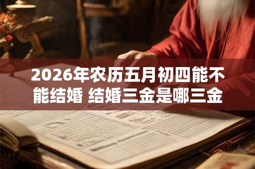 2026年农历五月初四能不能结婚 结婚三金是哪三金
