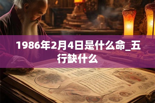 1986年2月4日是什么命_五行缺什么 1986年2月4日是什么命_五行缺什么