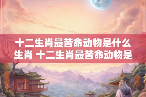 十二生肖最苦命动物是什么生肖 十二生肖最苦命动物是什么生肖图片