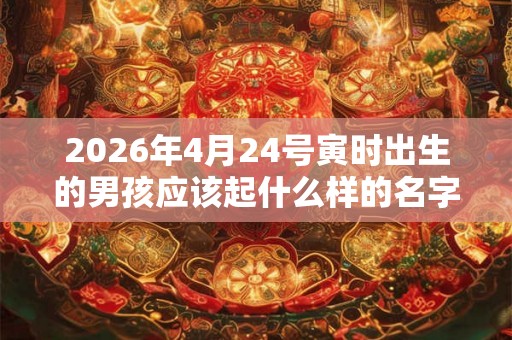 2026年4月24号寅时出生的男孩应该起什么样的名字