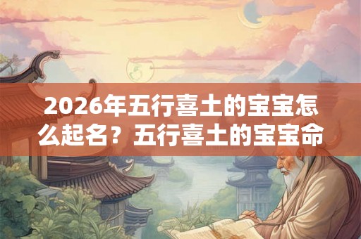 2026年五行喜土的宝宝怎么起名？五行喜土的宝宝命好吗？