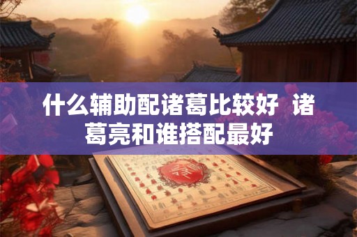 什么辅助配诸葛比较好  诸葛亮和谁搭配最好