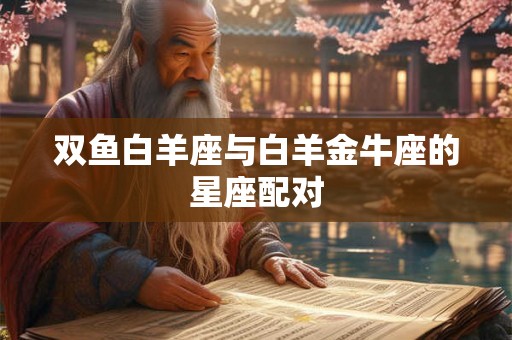双鱼白羊座与白羊金牛座的星座配对