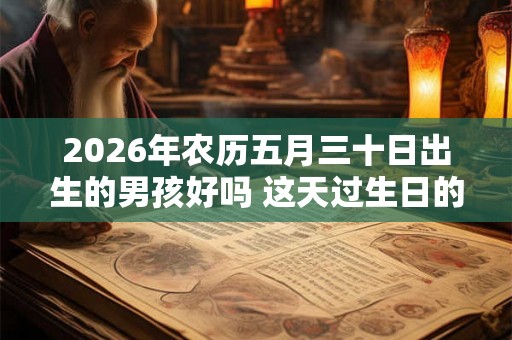 2026年农历五月三十日出生的男孩好吗 这天过生日的男宝宝运势分析