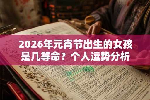 2026年元宵节出生的女孩是几等命？个人运势分析