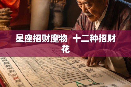 星座招财魔物  十二种招财花