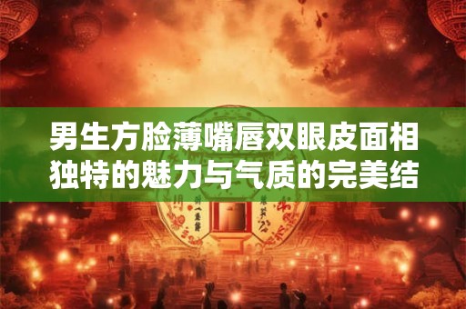 男生方脸薄嘴唇双眼皮面相独特的魅力与气质的完美结合