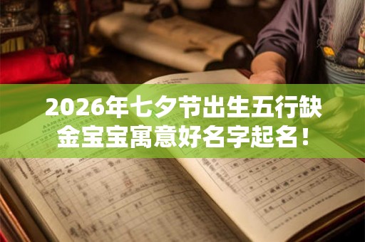 2026年七夕节出生五行缺金宝宝寓意好名字起名！