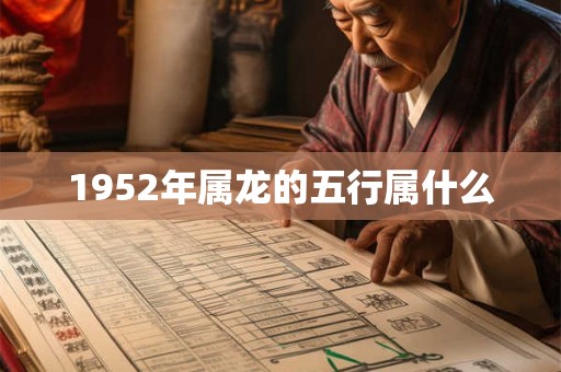 1952年属龙的五行属什么