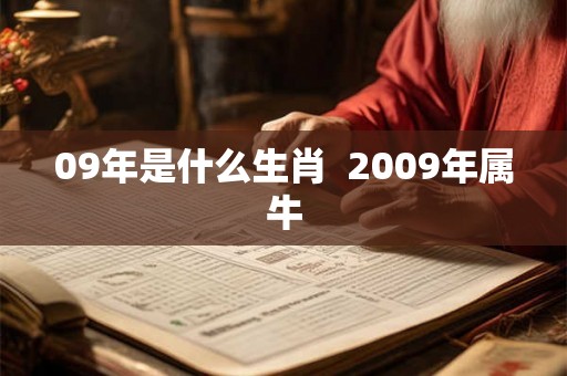 09年是什么生肖  2009年属牛