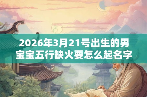 2026年3月21号出生的男宝宝五行缺火要怎么起名字 2026年3月21号出生的男宝宝五行缺火要怎么起名字