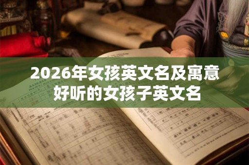 2026年女孩英文名及寓意 好听的女孩子英文名