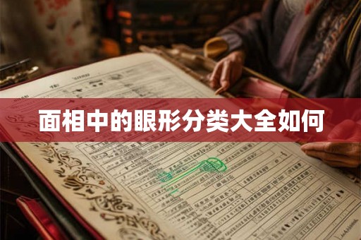 面相中的眼形分类大全如何